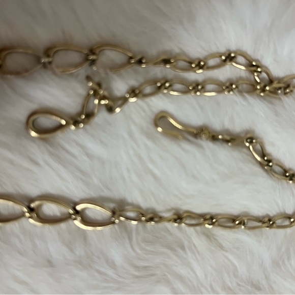 Monte Gold Plated Faux Ruby Necklace High Quality - Picture 7 of 9